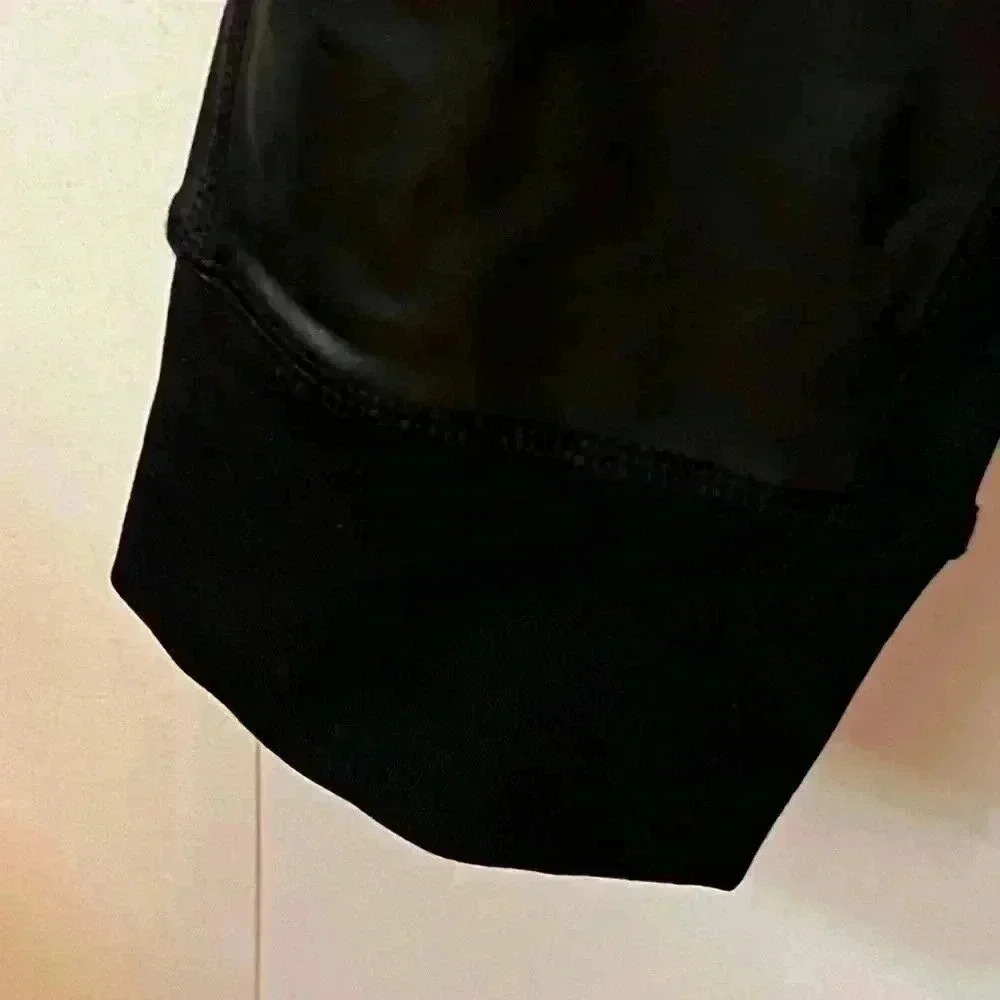 Livi Active Athletic Wear Pants Ankle Cuff Shimmery Faux Leather Front Sz 18/20 - Picture 3 of 6